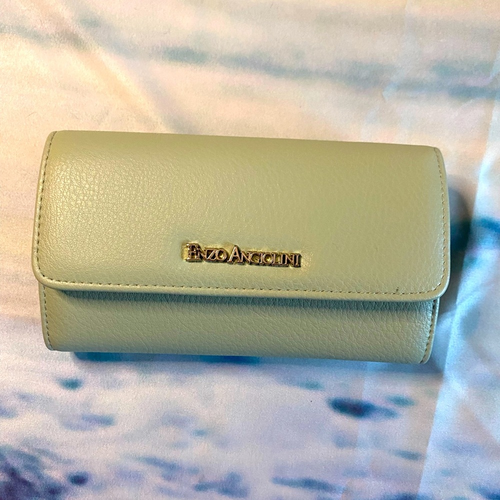 ENZO ANGICHNI WALLET PURSE WITH STRAP. Brand New